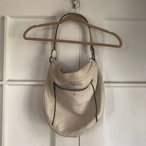 Elloitt Luca perforated leather hobo bag